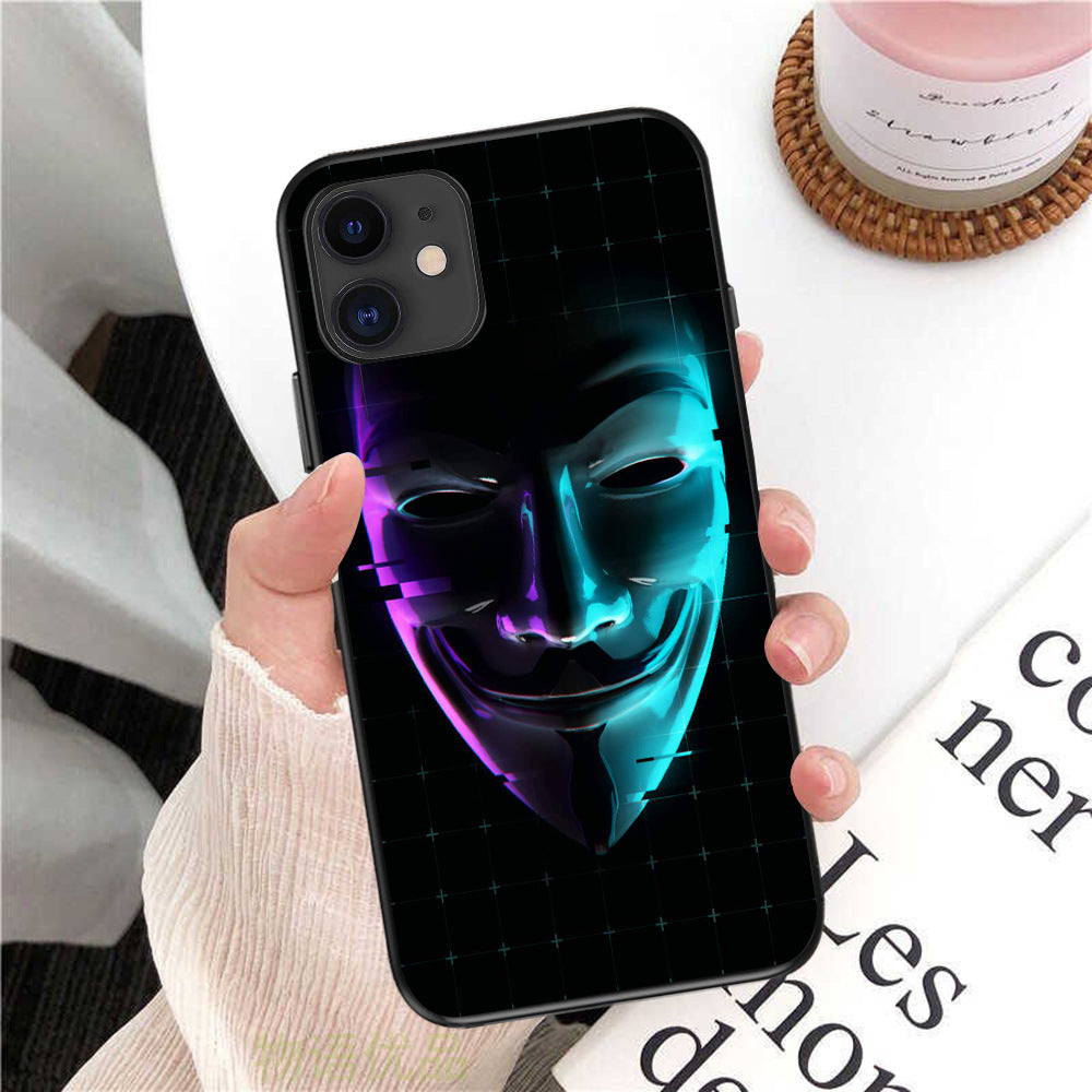 Halloween V Hate Face Hacker Code Mask Male Phone Case