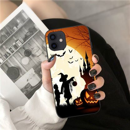Witch Cat Man Go to The Castle Phone Case