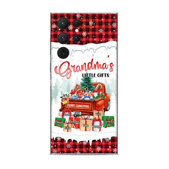 Christmas Grandma's Little Gifts Red Truck Personalized Phone Case