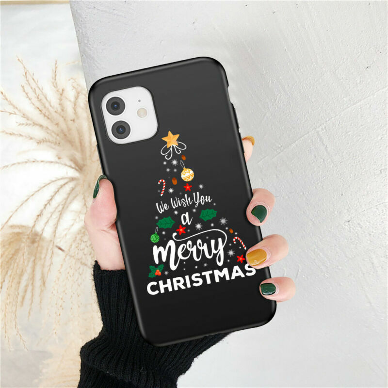 We Wish You Happy Christmas Tree Pattern Phone Case