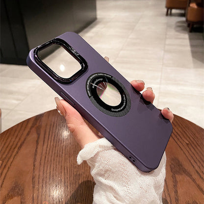 Missing Label Magnetic Frosted Lens Protector Holder iPhone Case