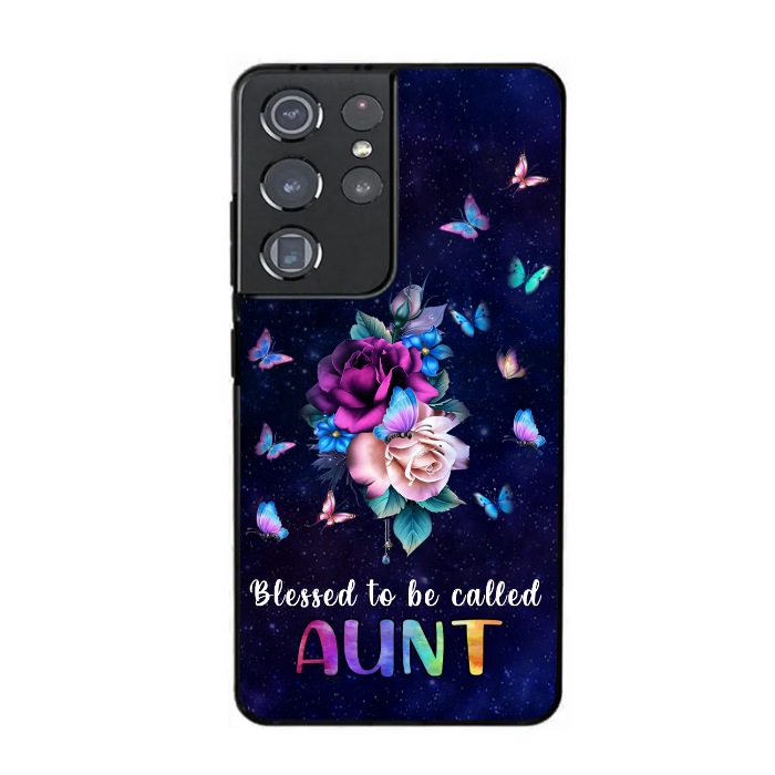 Blessed to be called Nana Butterfly Personalized Samsung Phone Case