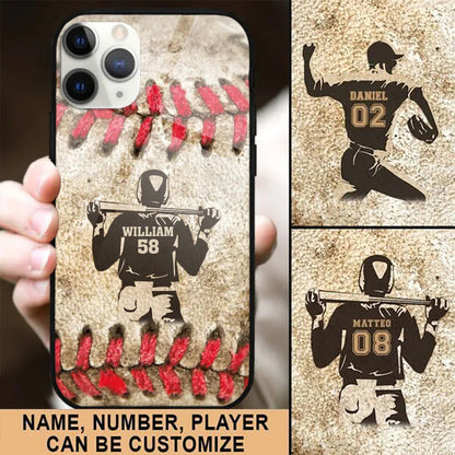 Baseball Player Sport Personalized Phone Case