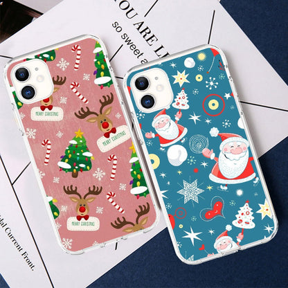 Merry Christmas Pink Elk Tree  Designer Phone Case