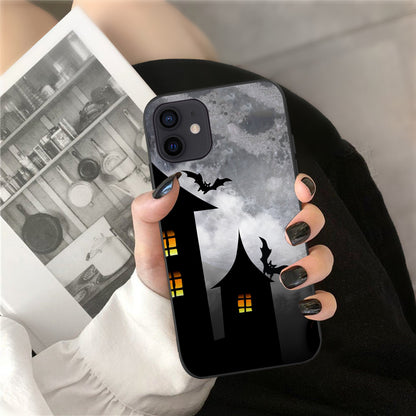 Grey Sky Bats with House Phone Case