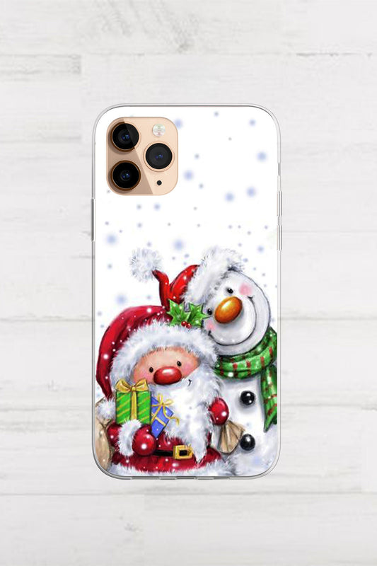 Snowman Santa Christmas Tree Pattern Phone Case