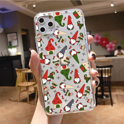 Christmas Santas with Houses Phone Case