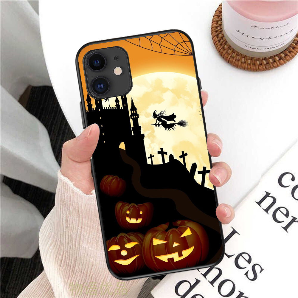 Witch Fly to the Castle Evil Pumpkins Phone Case