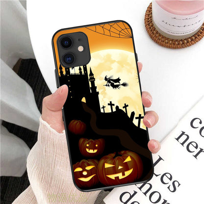 Witch Fly to the Castle Evil Pumpkins Phone Case