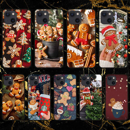Santa Pulling the Presents Gingerbread Man Phone Case