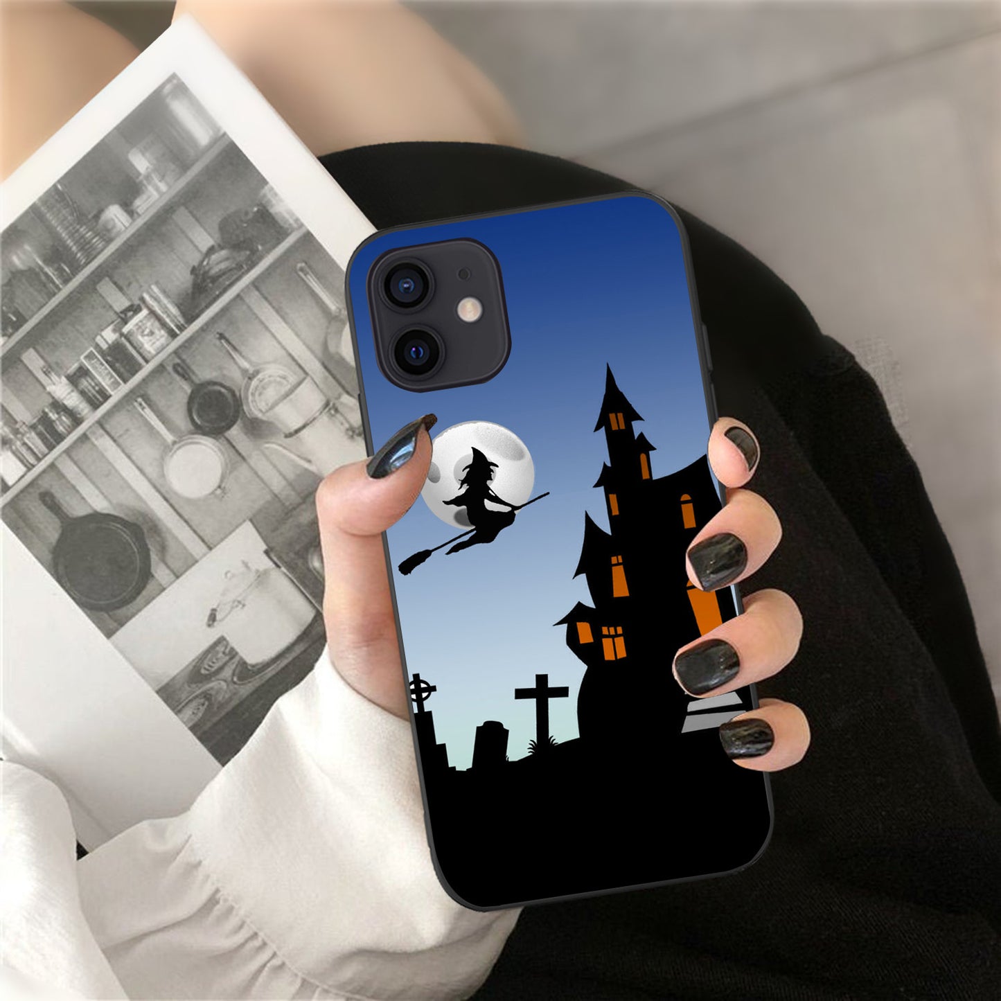 Castle Crucifixion Witch Phone Case