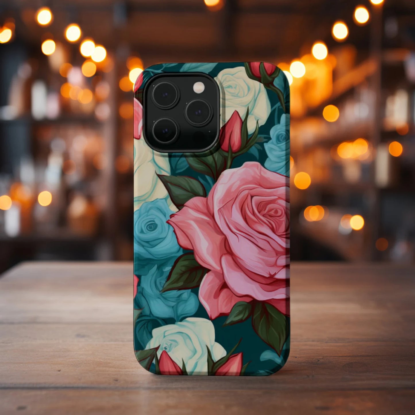 Roses Floral Pattern Print iPhone Case