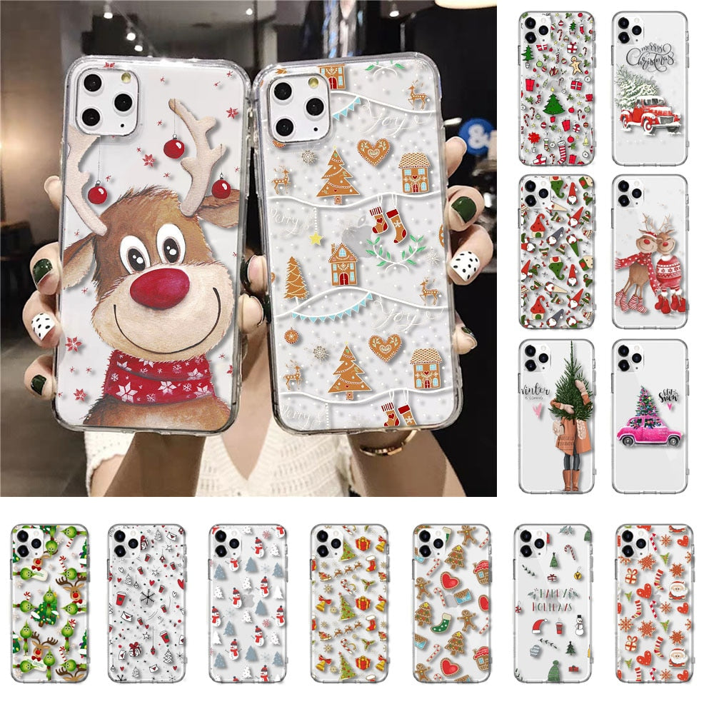 Happy Christmas Holidays Green Hat Snowman Phone Case