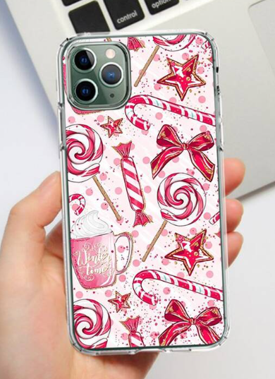Christmas Pink Candy Phone Case