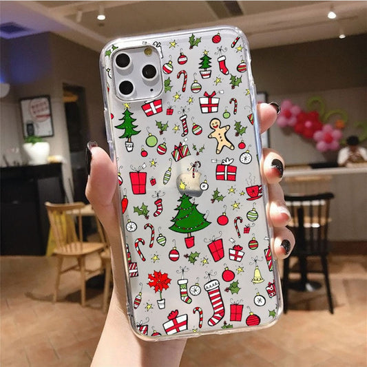 Merry Christmas Colorful Box Jingle Bell Trees Phone Case
