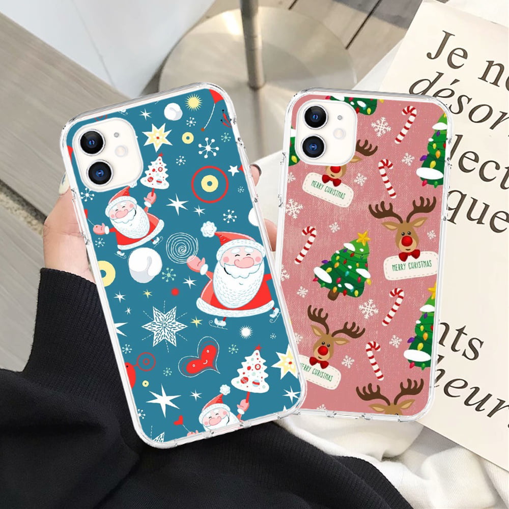 Merry Christmas Blue Santa  Designer Phone Case