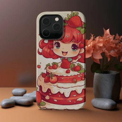 Strawberry Cartoon iPhone Case