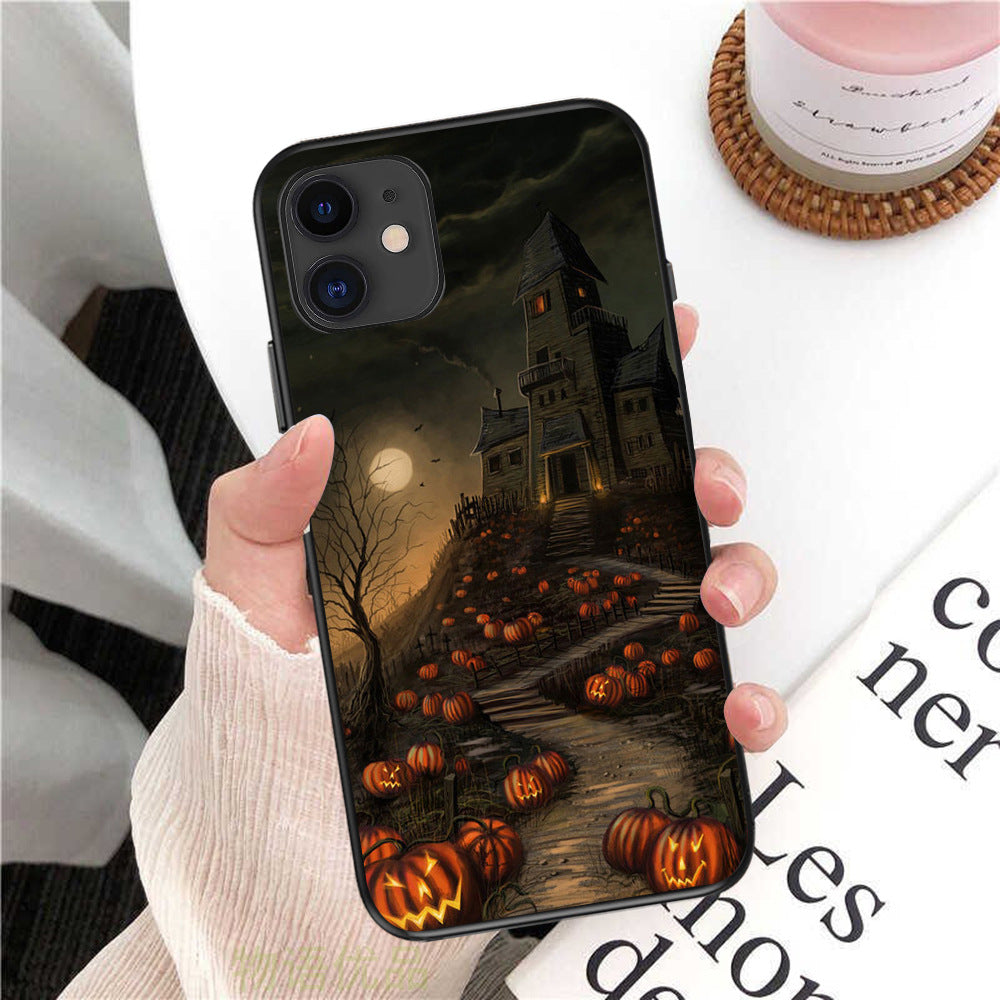 Castle Road with lot of Pumpkins Phone Case
