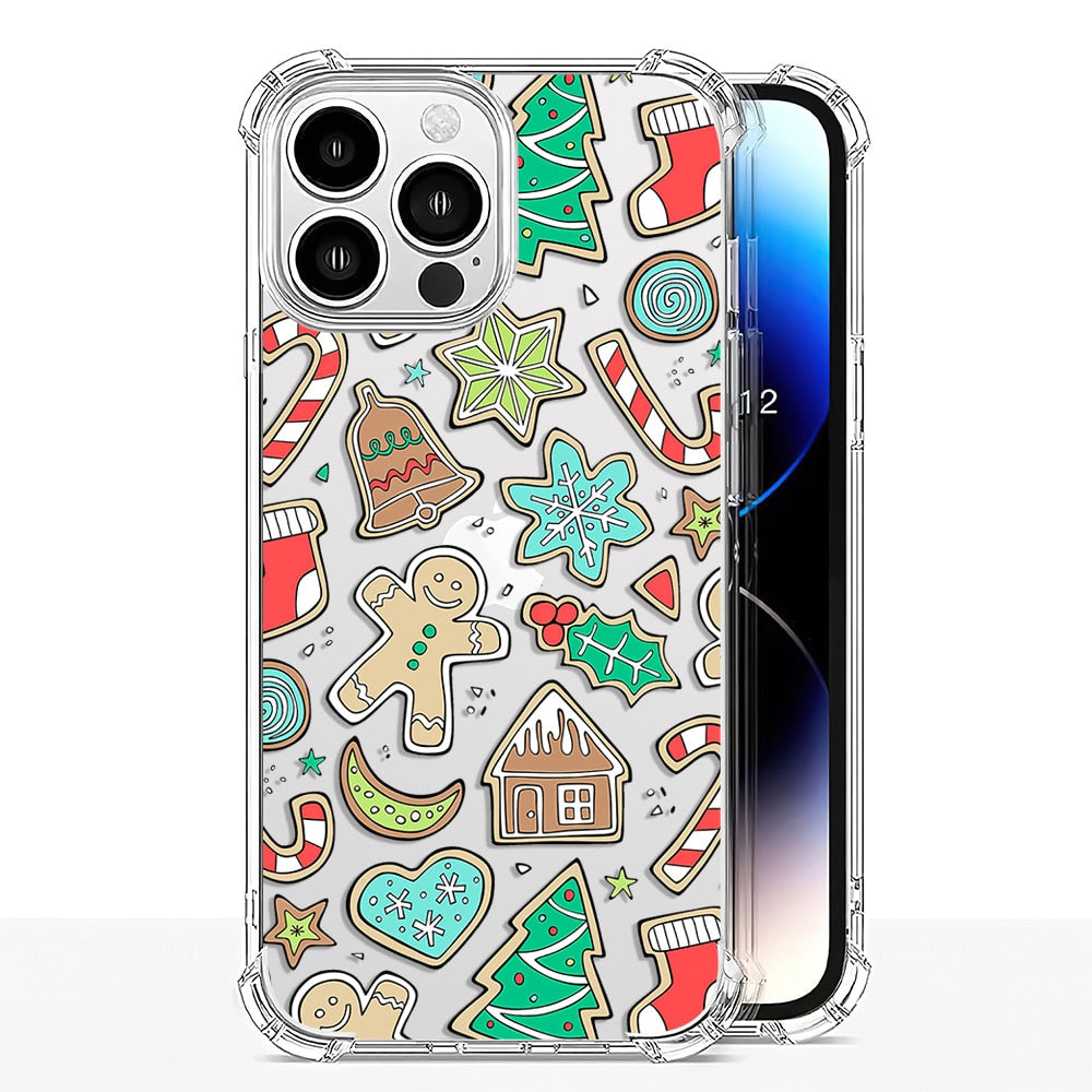 Noel sevimli Gingerbread Man Phone Case