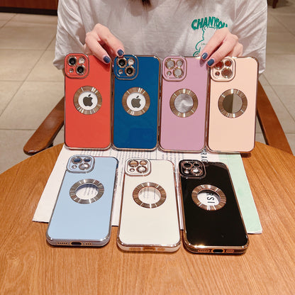 Electroplating iPhone Case with Camera Lens Protector Film