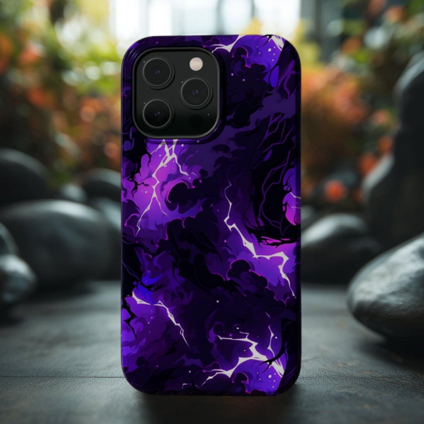 Lightning Purple Pattern iPhone Case