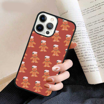 Gingerbread Man with Chef's Hat Pattern Phone Case