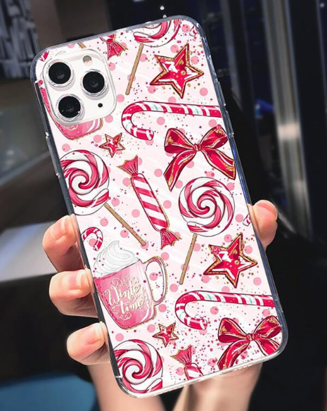 Christmas Pink Candy Phone Case
