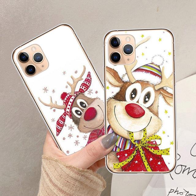 Cartoon Christmas Elk Gift Phone Case