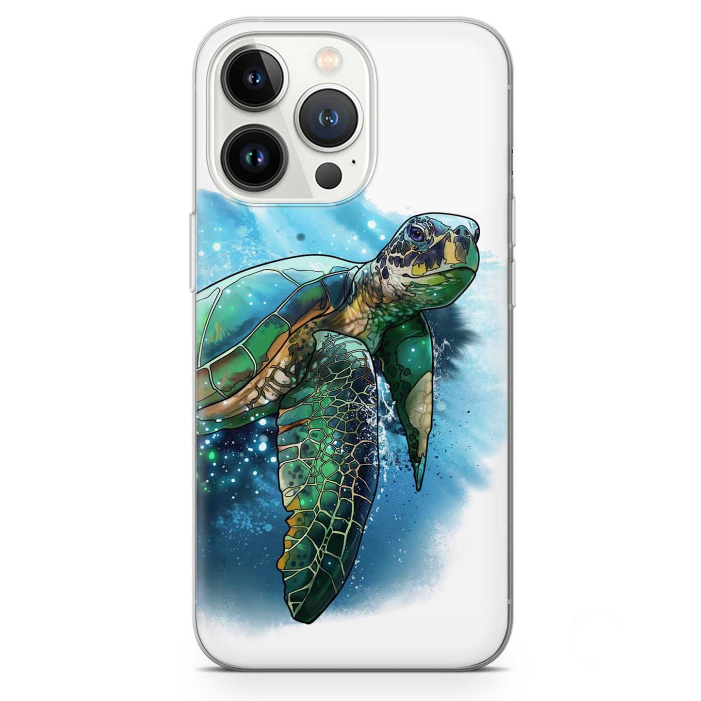 Sea Turtle Watercolour Ocean  Phone Case
