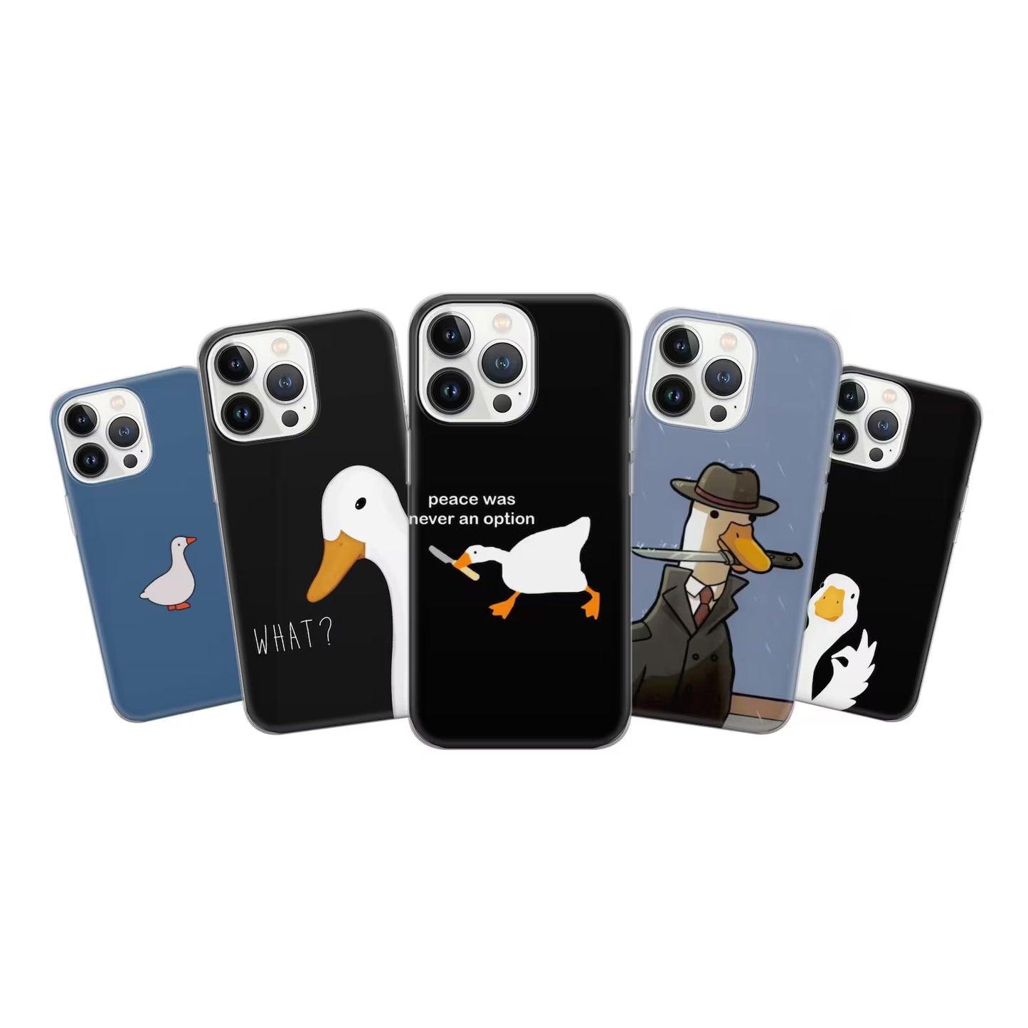 Funny Goose a Knife Phone Case
