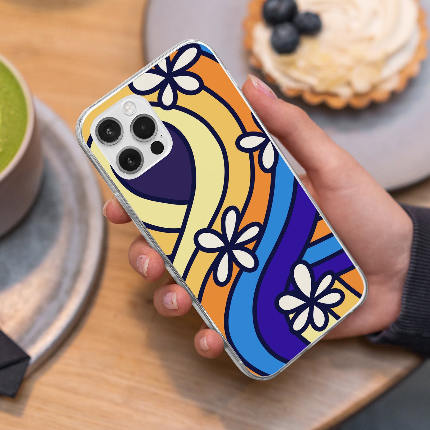 Trippy Psychedelic Flowers Phone Case