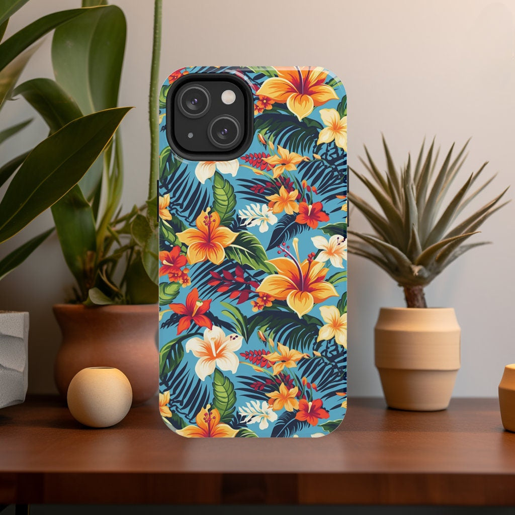 Hawaii Style Floral Design Phone Case