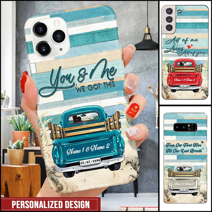 Couple Truck By the Sea Personalized Phone Case