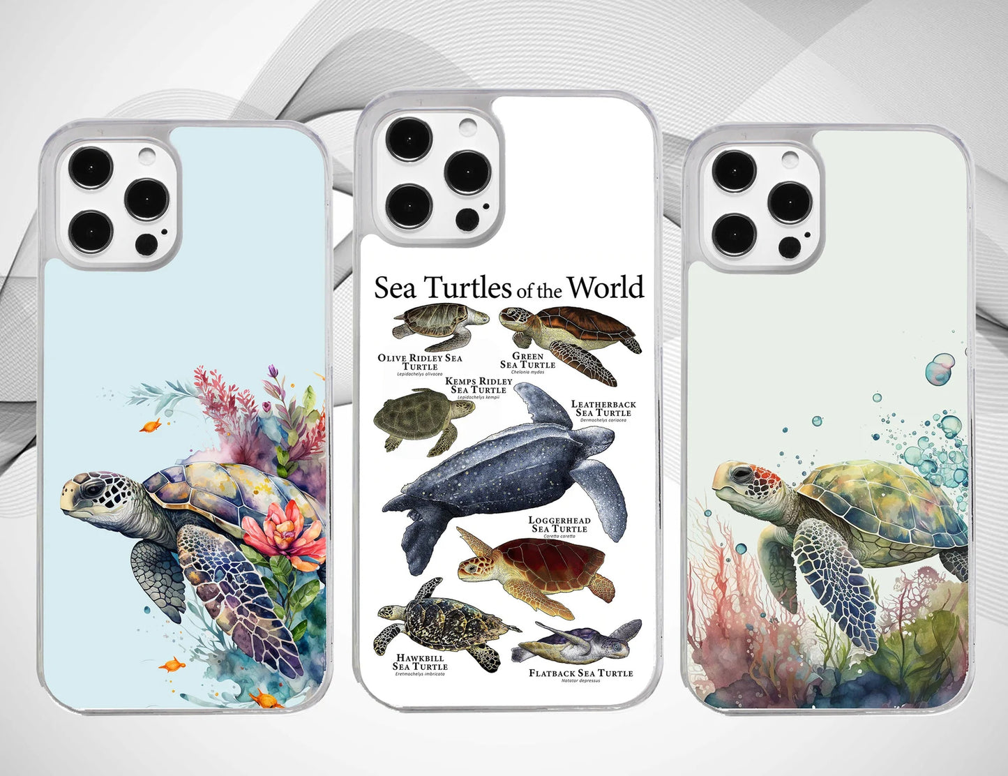 Turtle Diving in the Sea Phone Case