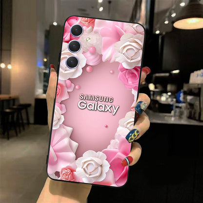 Pink and White Camellia Samsung Phone Case