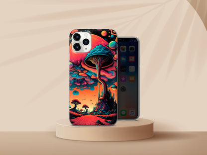 Psychedelic Trees Phone Case