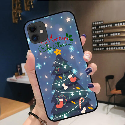 Santa Christmas Tree Gingerbread Man Phone Case
