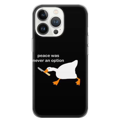 Funny Goose a Knife Phone Case