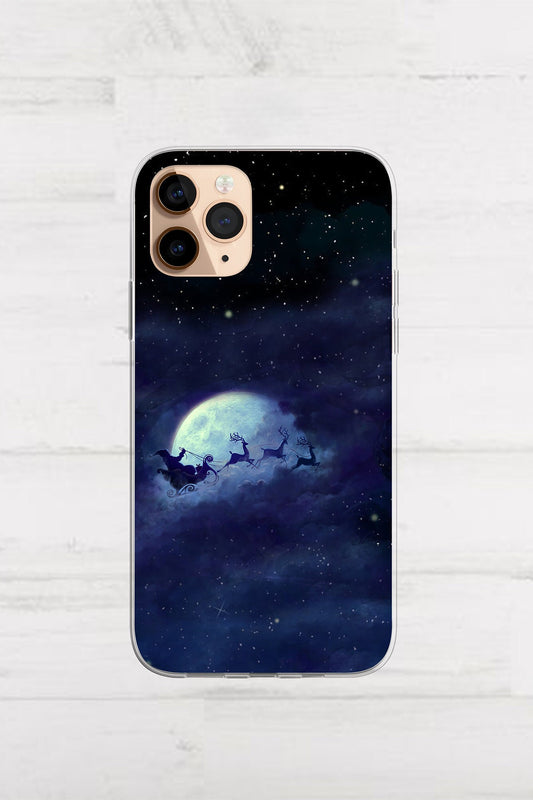 Santa Elk Moon Christmas Pattern Phone Case