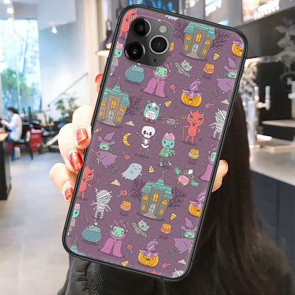 Cartoon Witches skeletons Castle Phone Case