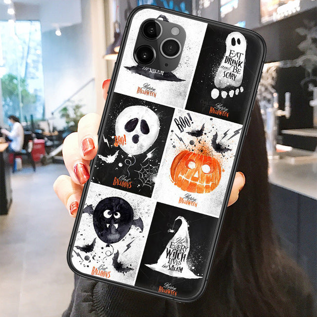 Scary Ghosts Balloons Pumpkin Phone Case