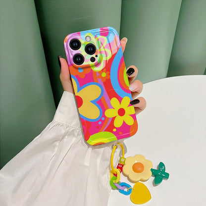 Rainbow Doodle iPhone Case