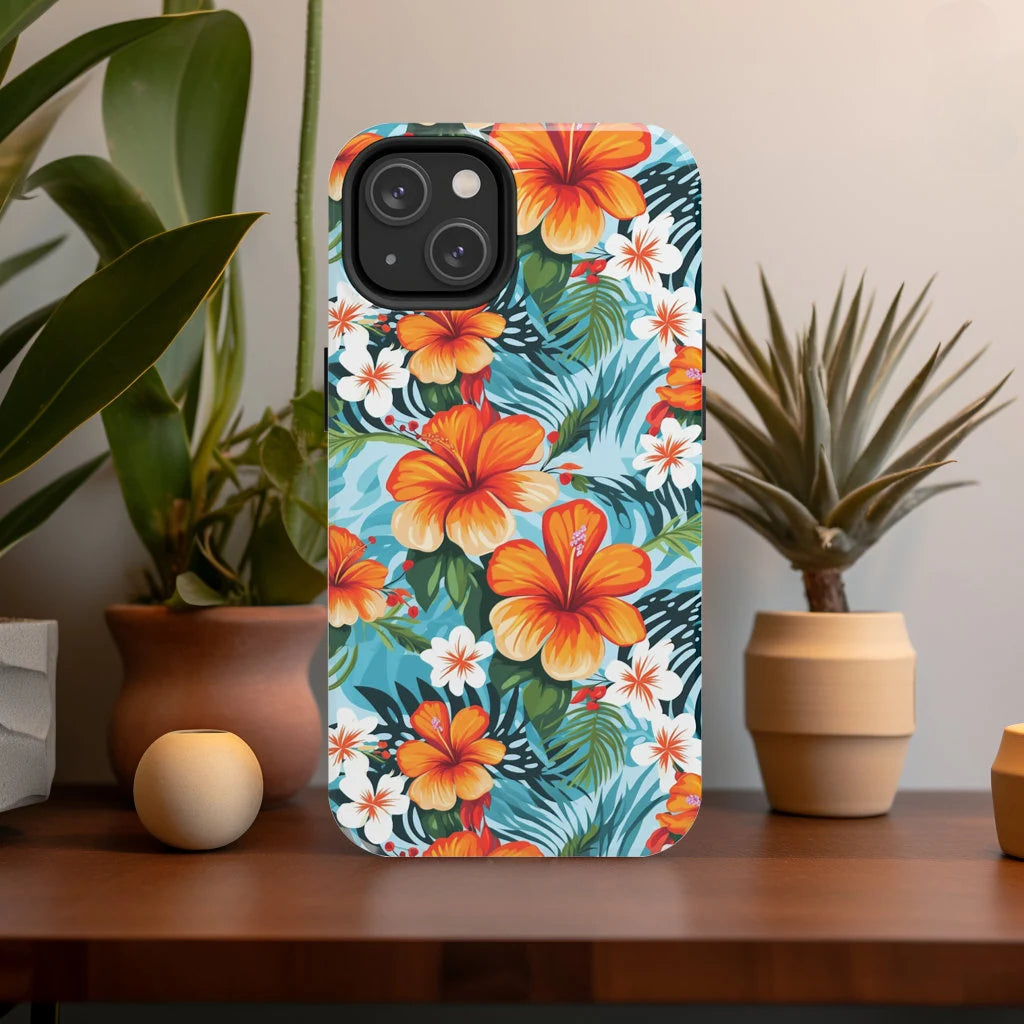 Hawaii Style Floral Design Phone Case