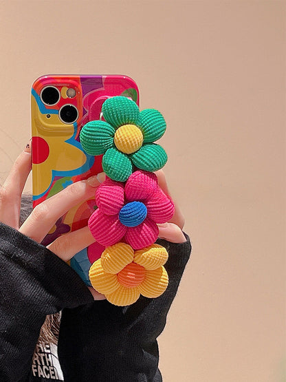 Graffiti Flower Wristband iPhone Case