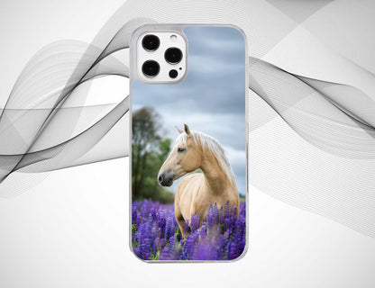 Grey Horse Lavender Case Phone