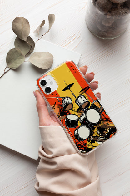 Drummer Abstract Drums Phone Case