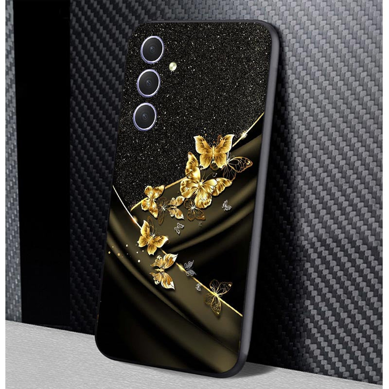Gold Butterfly Samsung Phone Case