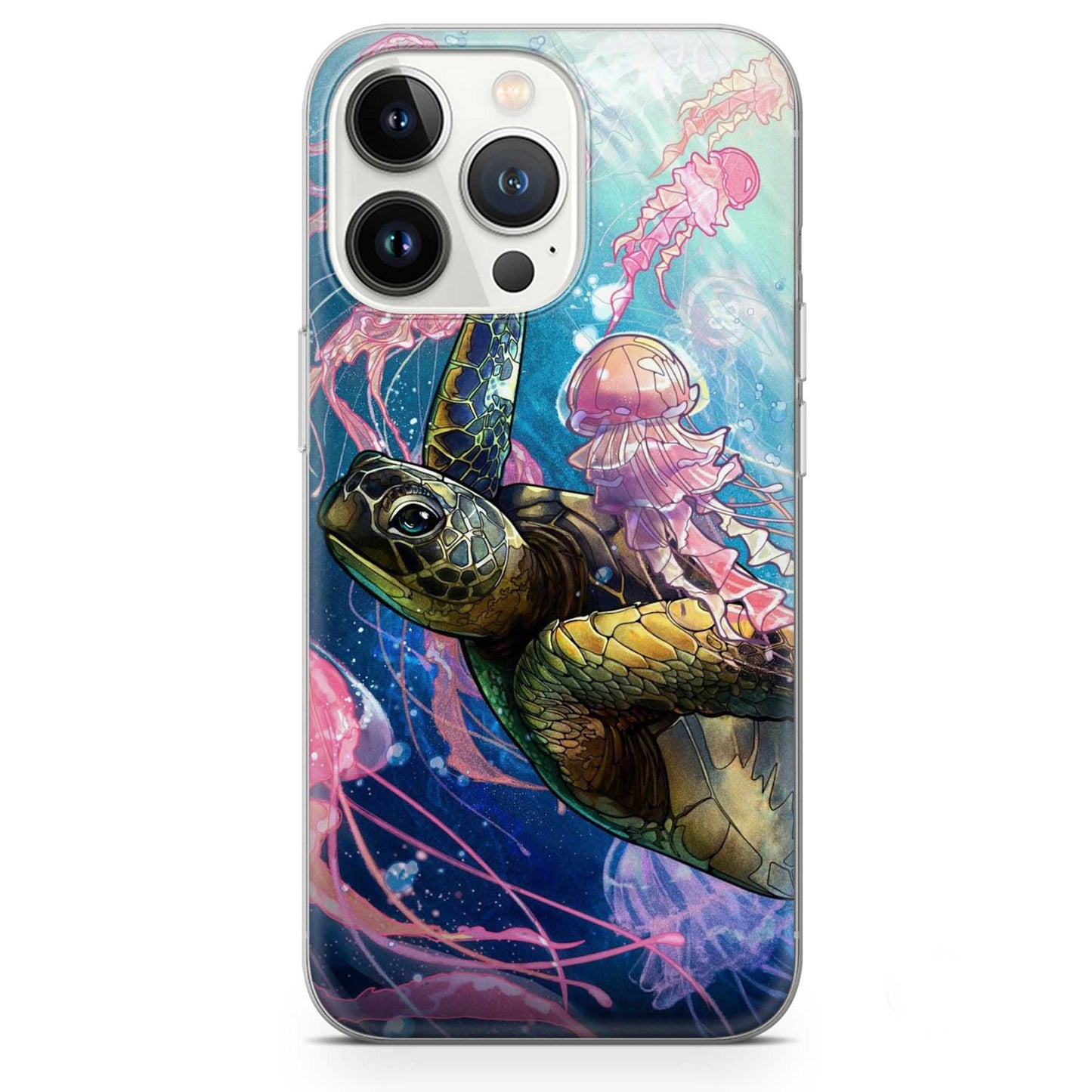 Sea Turtle Jellyfish Phone Case