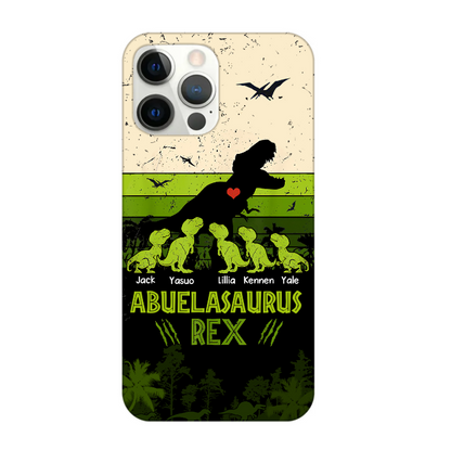 Mamasaurus Rex Love Kids Personalized iPhone Case